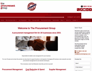 procurementgroup.co.uk screenshot