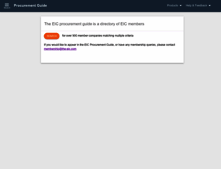 procurementguide.the-eic.com screenshot