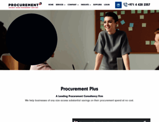 procurementplus.ae screenshot