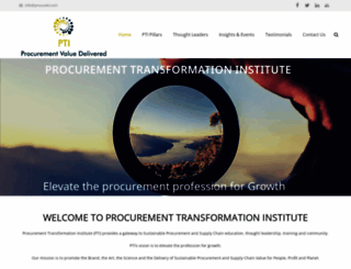 procurementtransformationinstitute.com screenshot