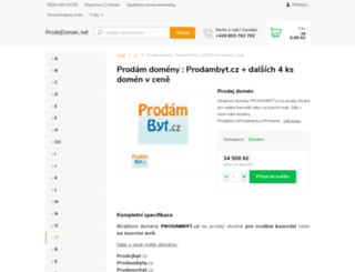 prodambyt.cz screenshot