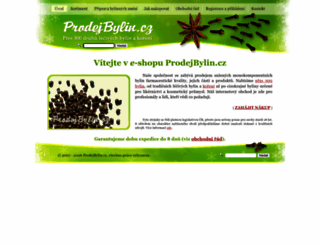 prodejbylin.cz screenshot