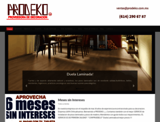 prodeko.com.mx screenshot