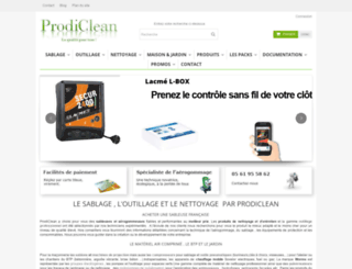 prodiclean.com screenshot