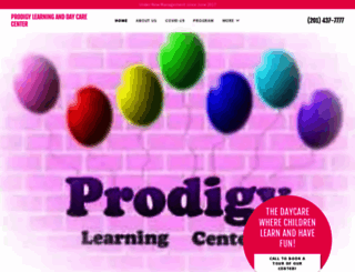prodigylearningcenter.com screenshot