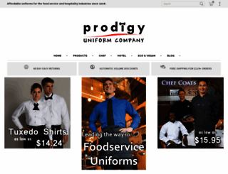 prodigyuniforms.com screenshot