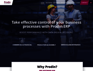 prodin-europe.com screenshot