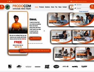 prodocom.com.au screenshot
