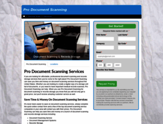 prodocumentscanning.com screenshot