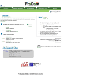 prodom.prabi.fr screenshot