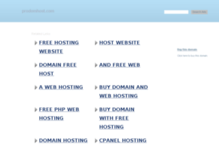 prodomhost.com screenshot