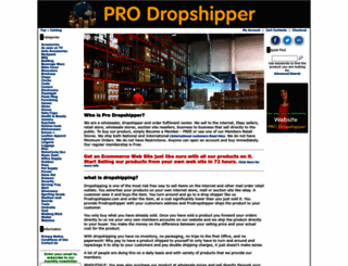 prodropshipper.com screenshot