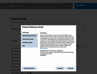 product-finder.basf.com screenshot