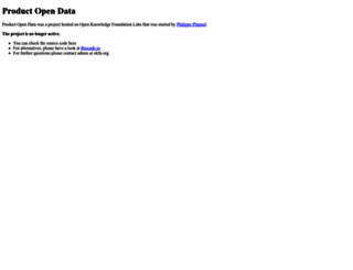 product-open-data.com screenshot