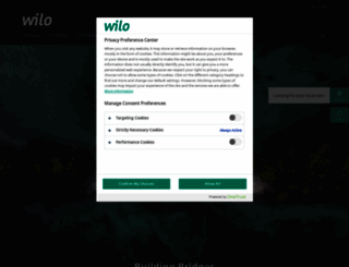 productfinder.wilo.com screenshot