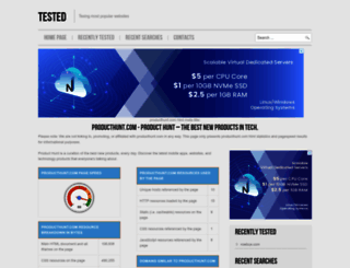 producthunt.com.testednet.com screenshot