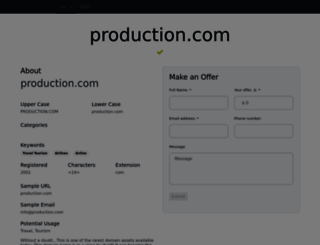 production.com screenshot