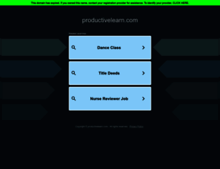 productivelearn.com screenshot