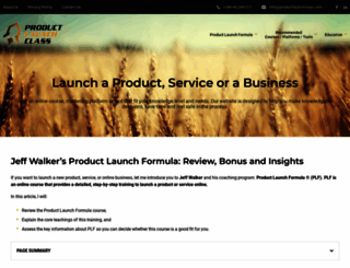 productlaunchclass.com screenshot