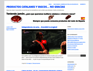 productoscatalanesyvascosnogracias.wordpress.com screenshot