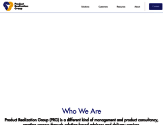 productrealizationgroup.com screenshot