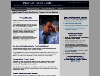 productrecallcenter.com screenshot