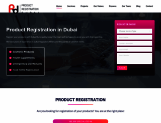 productregistrationdubai.com screenshot