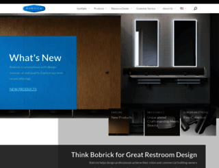 products.bobrick.com screenshot