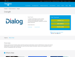 products.dialog.com screenshot