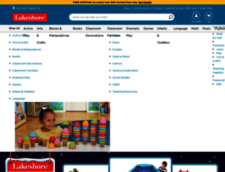 products.lakeshorelearning.com screenshot