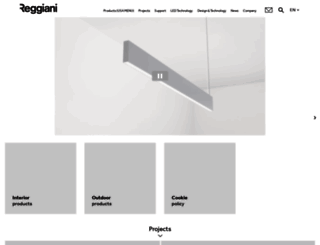 products.reggiani.net screenshot