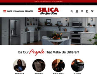 products.silicaappliance.com screenshot