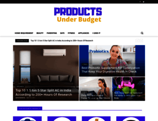productsunderbudget.com screenshot