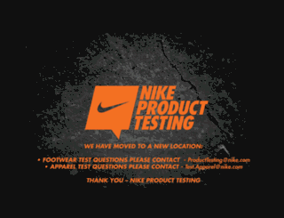 producttesting.nike.com screenshot