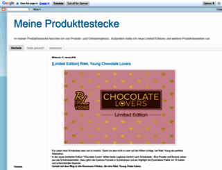 produkttesterecke.blogspot.com screenshot