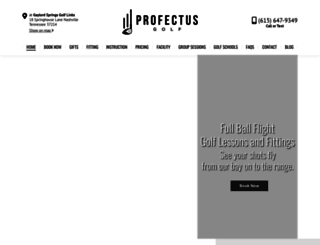 profectusgolf.com screenshot