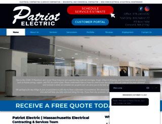 professional-electrician-patriot.com screenshot