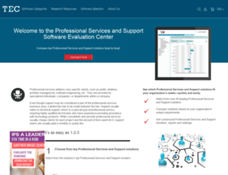 professional-services-support.technologyevaluation.com screenshot