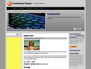professional-theme.techsaran.com screenshot