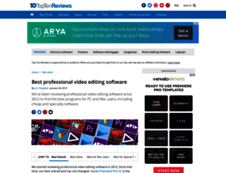 professional-video-editing-software-review.toptenreviews.com screenshot
