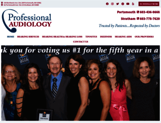 professionalaudiology.com screenshot