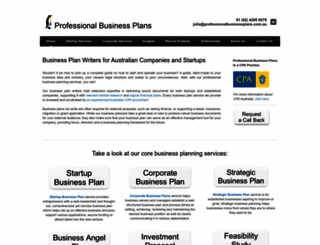 professionalbusinessplans.com.au screenshot