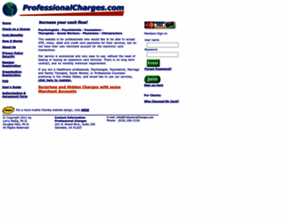 professionalcharges.com screenshot