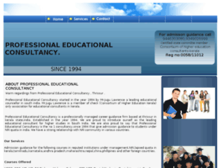 professionaleducationalconsultancy.info screenshot