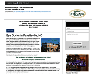 professionaleyecarefaync.com screenshot