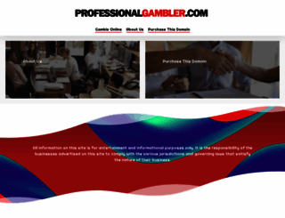 professionalgambler.com screenshot