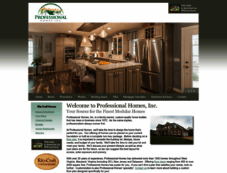 professionalhomesinc.com screenshot