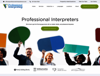 professionalinterpretersor.com screenshot