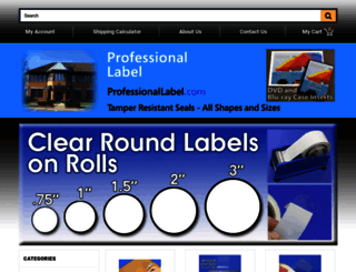 professionallabel.com screenshot