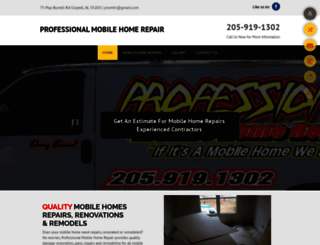 professionalmobilehomerepair.com screenshot